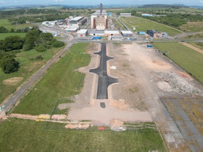 Aerial view of Chapelcross Energy Transition Zone site