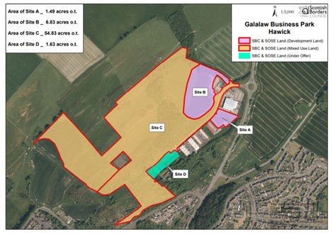 Galalaw Business park in Hawick