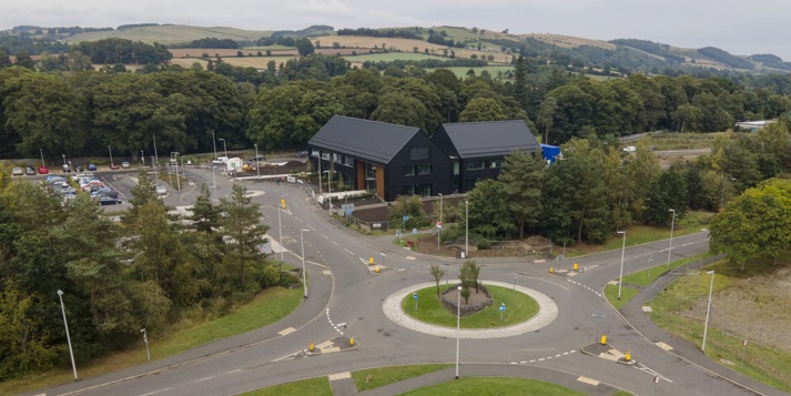 Tweedside park office space drone image